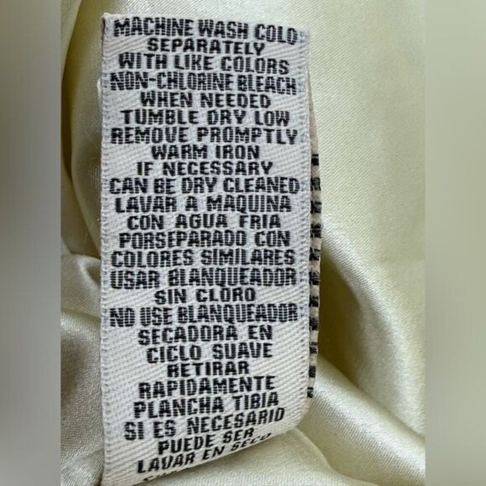 ECI NY Floral Mini Dress Ruffled Neckline Silk Blend Sleeveless Colorful Size 2 - Picture 11 of 11